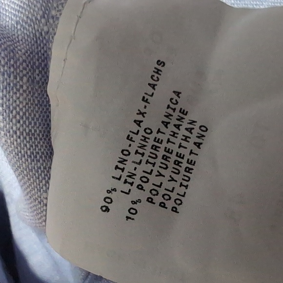 Armani Collection Linen Jacket • Swing Bubble Sleeve • Size 12 • Baby Blue - Picture 8 of 16